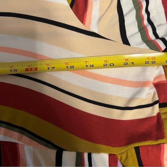 Torrid Super Soft Multi Stripe Collared Skater Dress Sz 3X Flowy Comfort - Picture 12 of 13